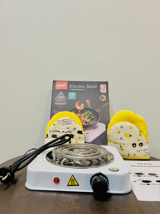 Smart Electric Stove & Hot Plate with Uniform Heating (Free Glove Included)