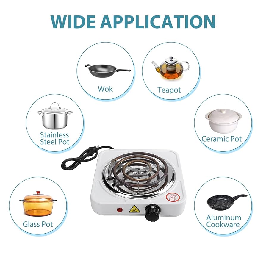 Smart Electric Stove & Hot Plate with Uniform Heating (Free Glove Included)