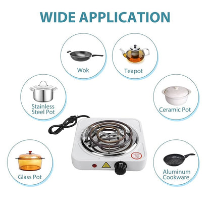 Smart Electric Stove & Hot Plate with Uniform Heating (Free Glove Included)