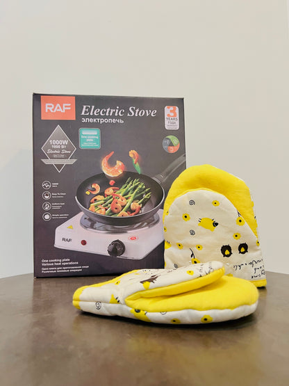 Smart Electric Stove & Hot Plate with Uniform Heating (Free Glove Included)