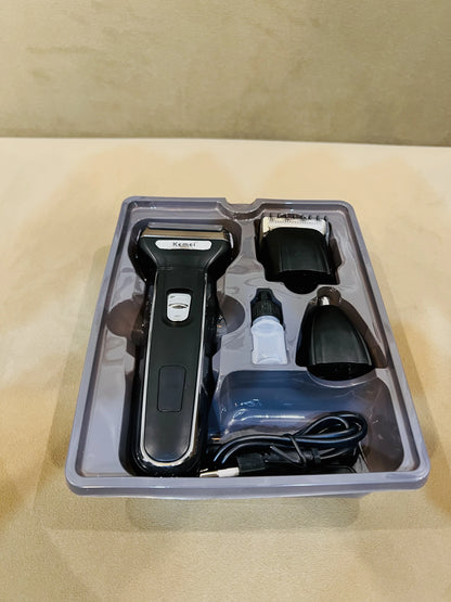 Kemei 3 in 1 Professional Rechargeable Hair Trimmer & Shaver