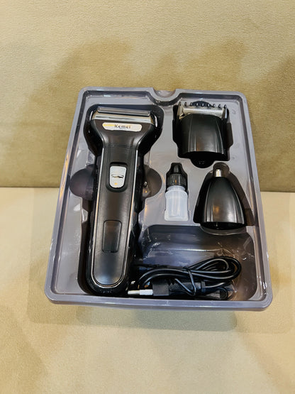 Kemei 3 in 1 Professional Rechargeable Hair Trimmer & Shaver